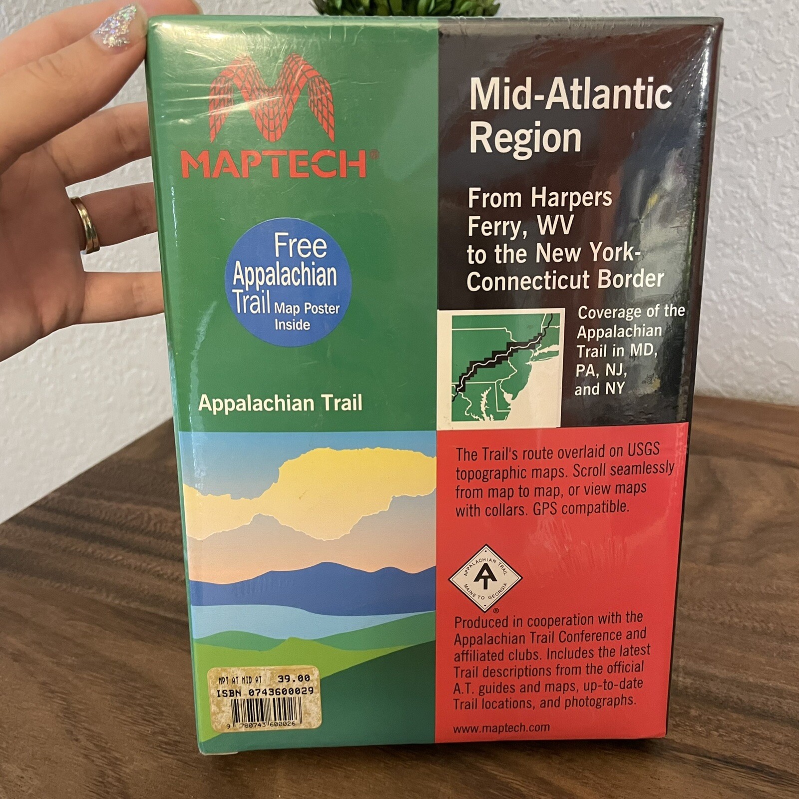 Maptech New in Box Appalachian Trail Mid-Atlantic Region - Vintage