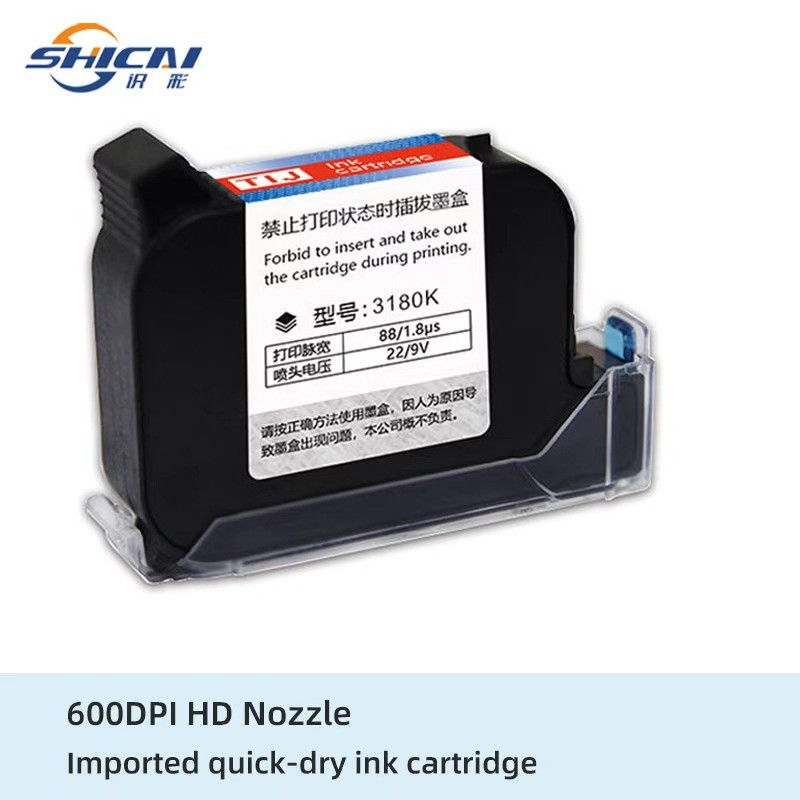 3pcs Replacement Fast Dry Ink Cartridge for 12.7mm Handheld Inkjet Printer