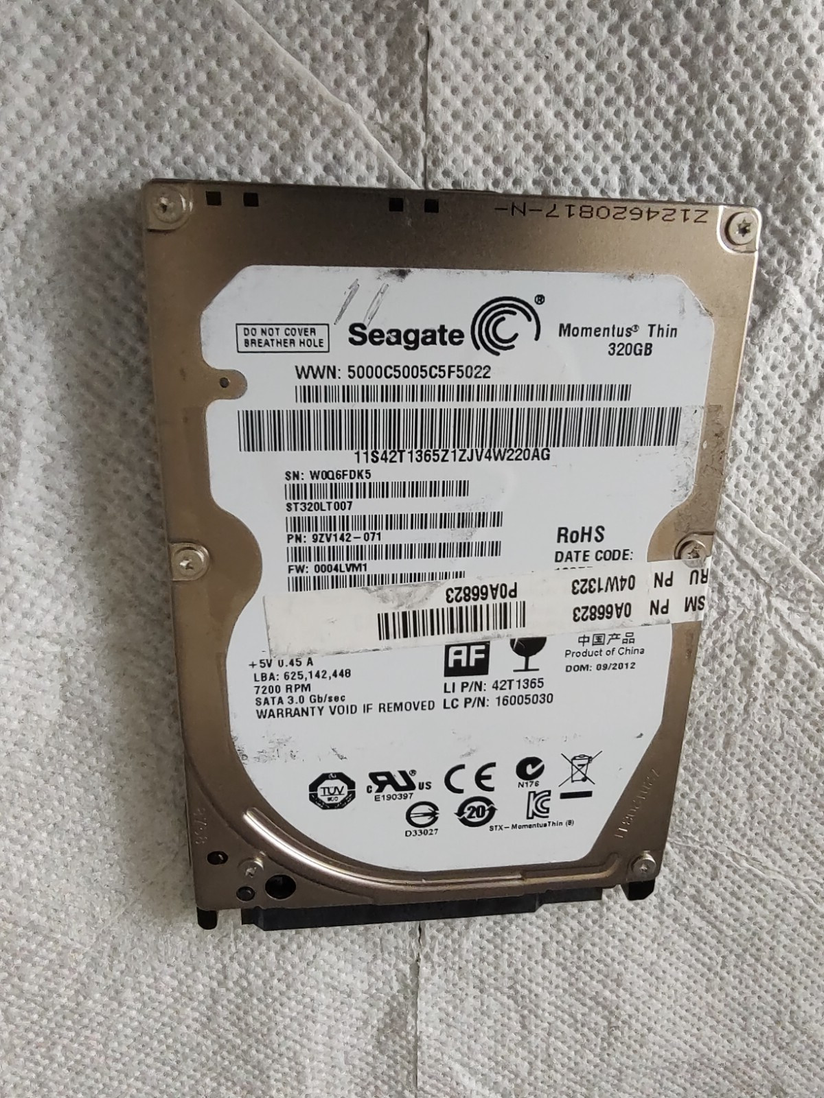320Gb Apple HD 2.5" MacOS X Mountain Lion For Mac Mini MacBook MacBook Pro