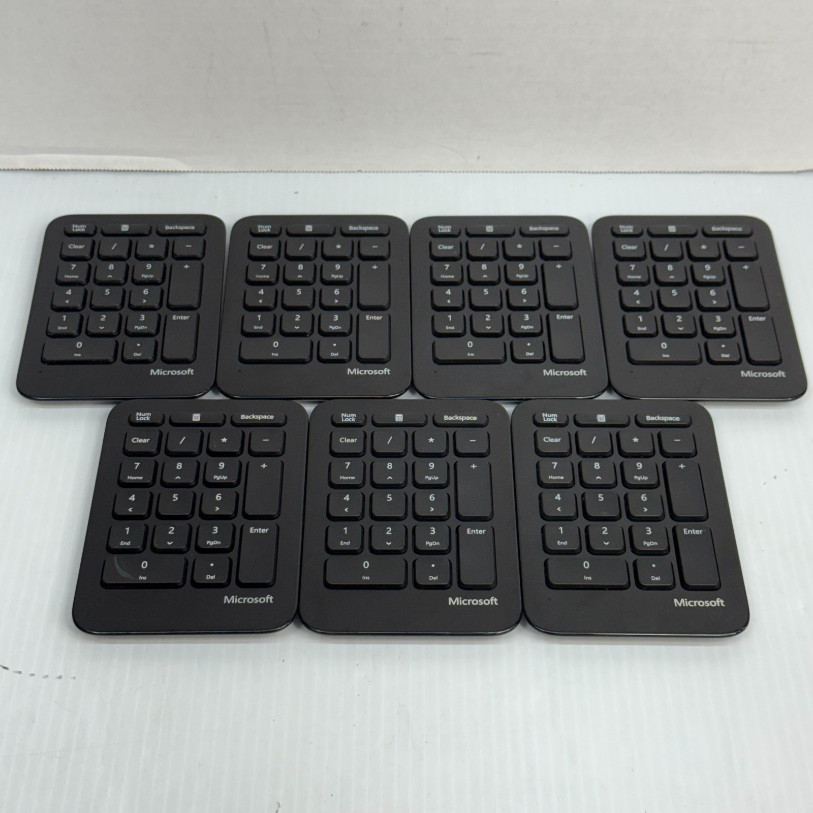 Lot of 7 Numeric Keypad Microsoft 1558 Sculpt 10-Key No Receiver