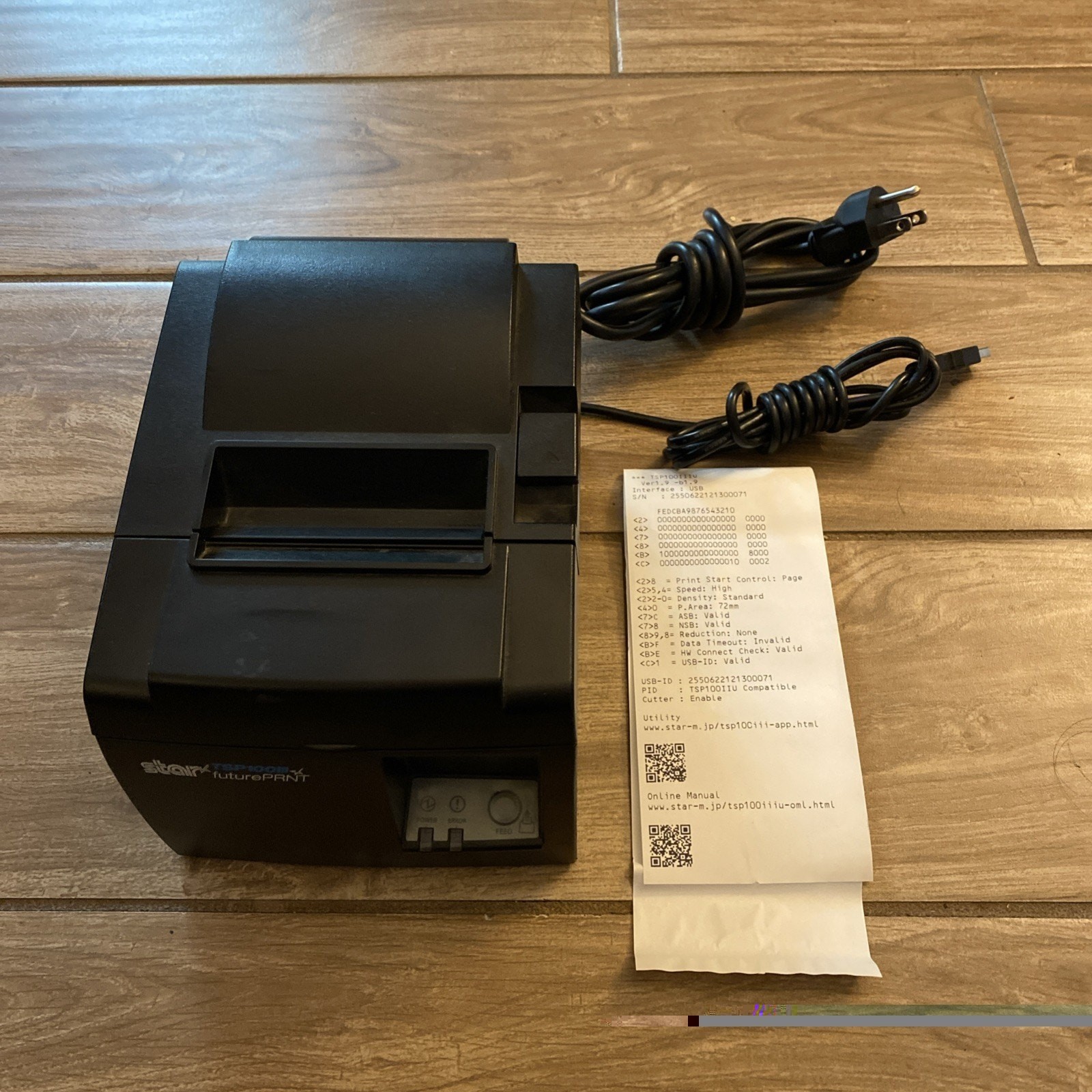 Star TSP100III Thermal Receipt Printer w/ Auto-Cutter USB TSP143IIIU works
