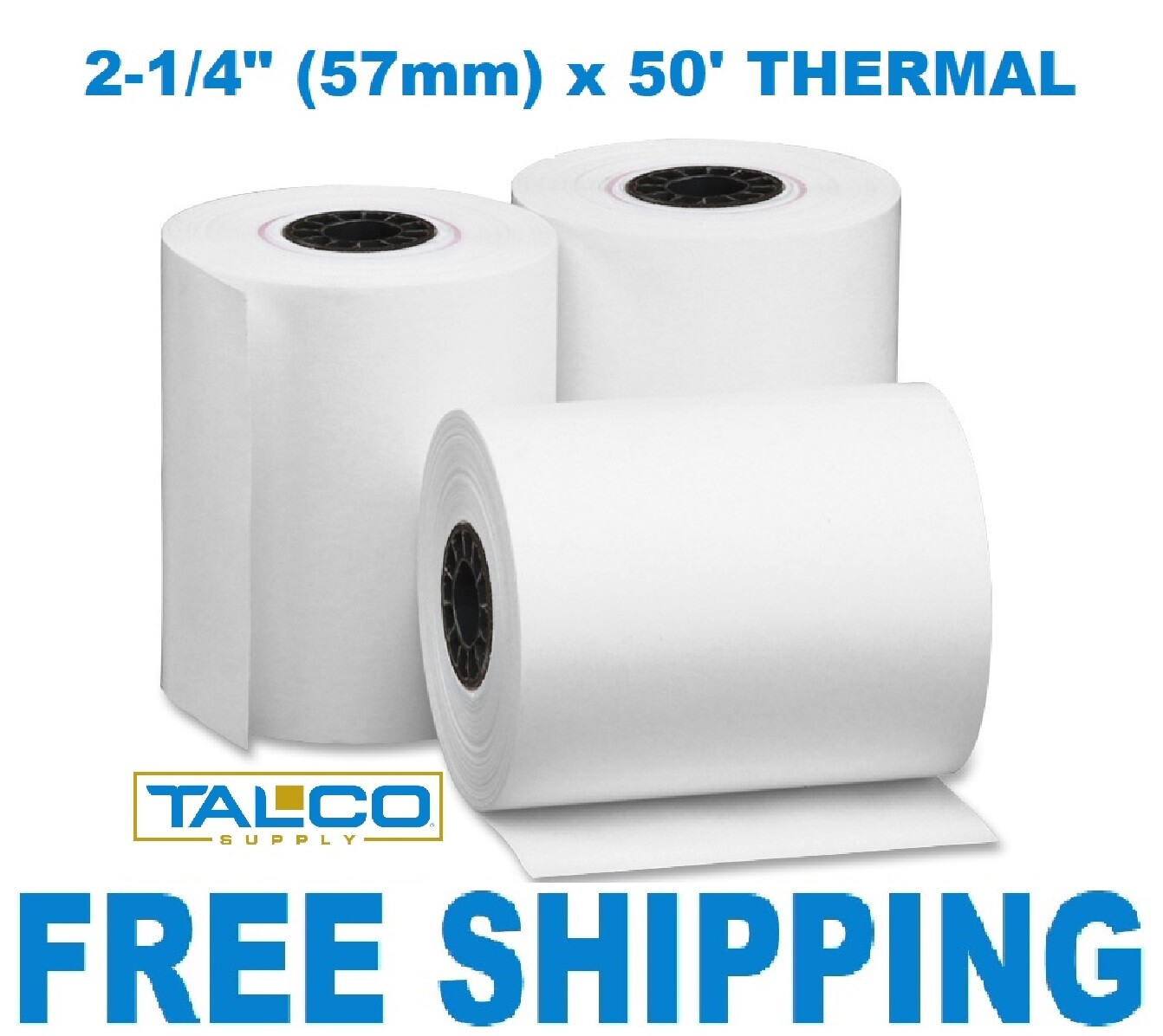 VERIFONE vx520 (2-1/4" x 50') THERMAL RECEIPT PAPER - 150 ROLLS ~FREE SHIPPING~