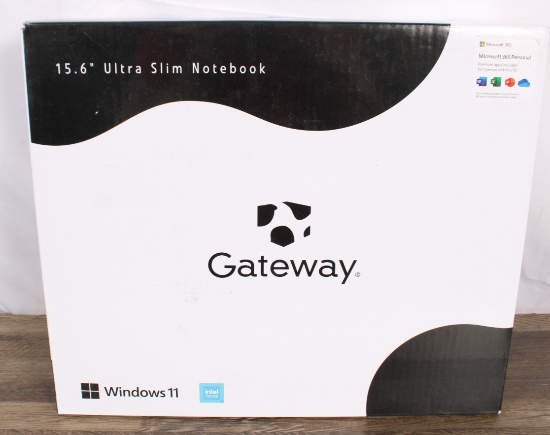 Gateway GWNN11554, 15.6" FHD Laptop Intel N100 4GB RAM 128GB SSD Win 11 S