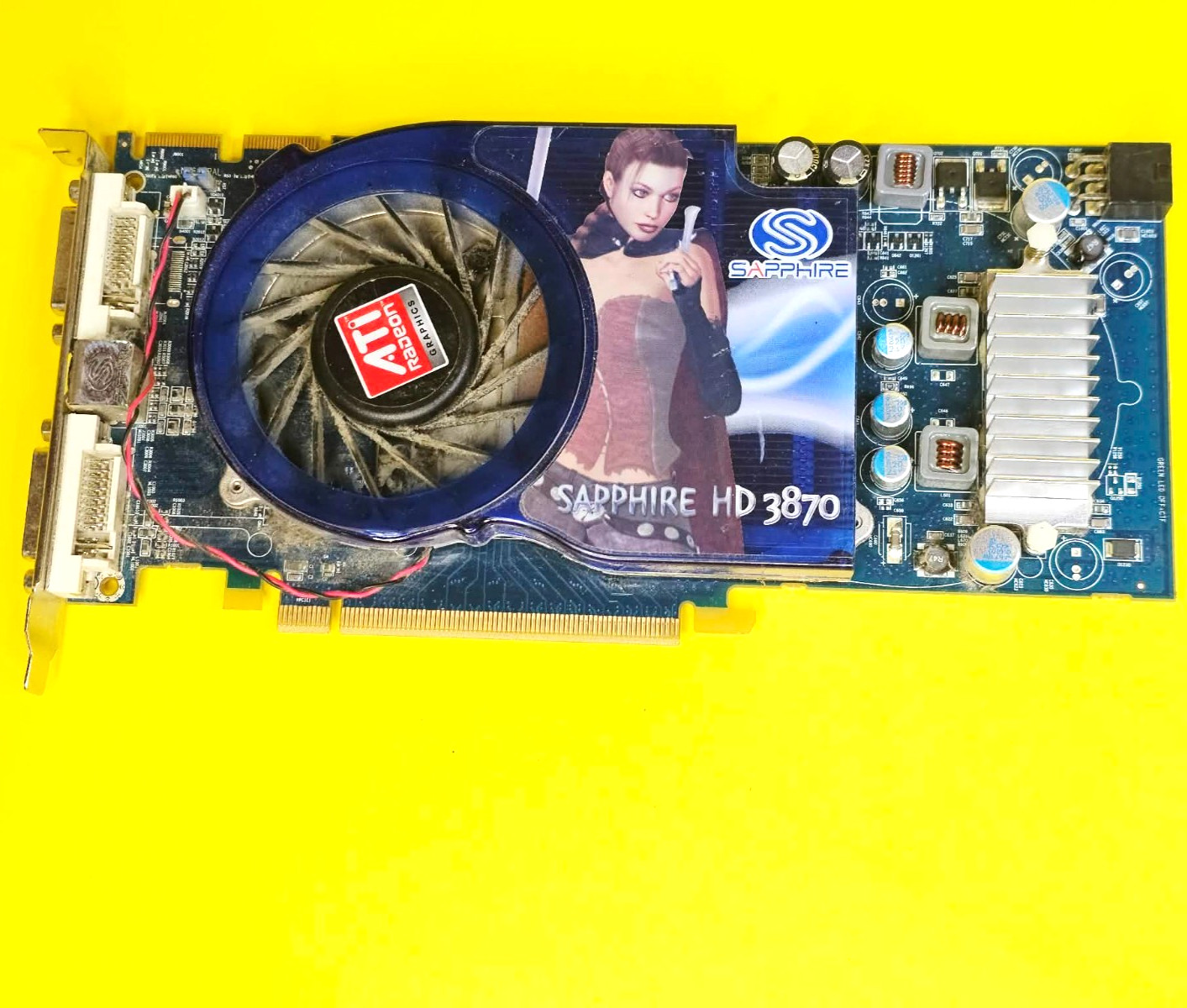 ⚡SAPPHIRE HD 3870 RADEON 512M GDDR4 PCI-E DUAL DVI-I/TVO ATI RV670 GRAPHICS CARD