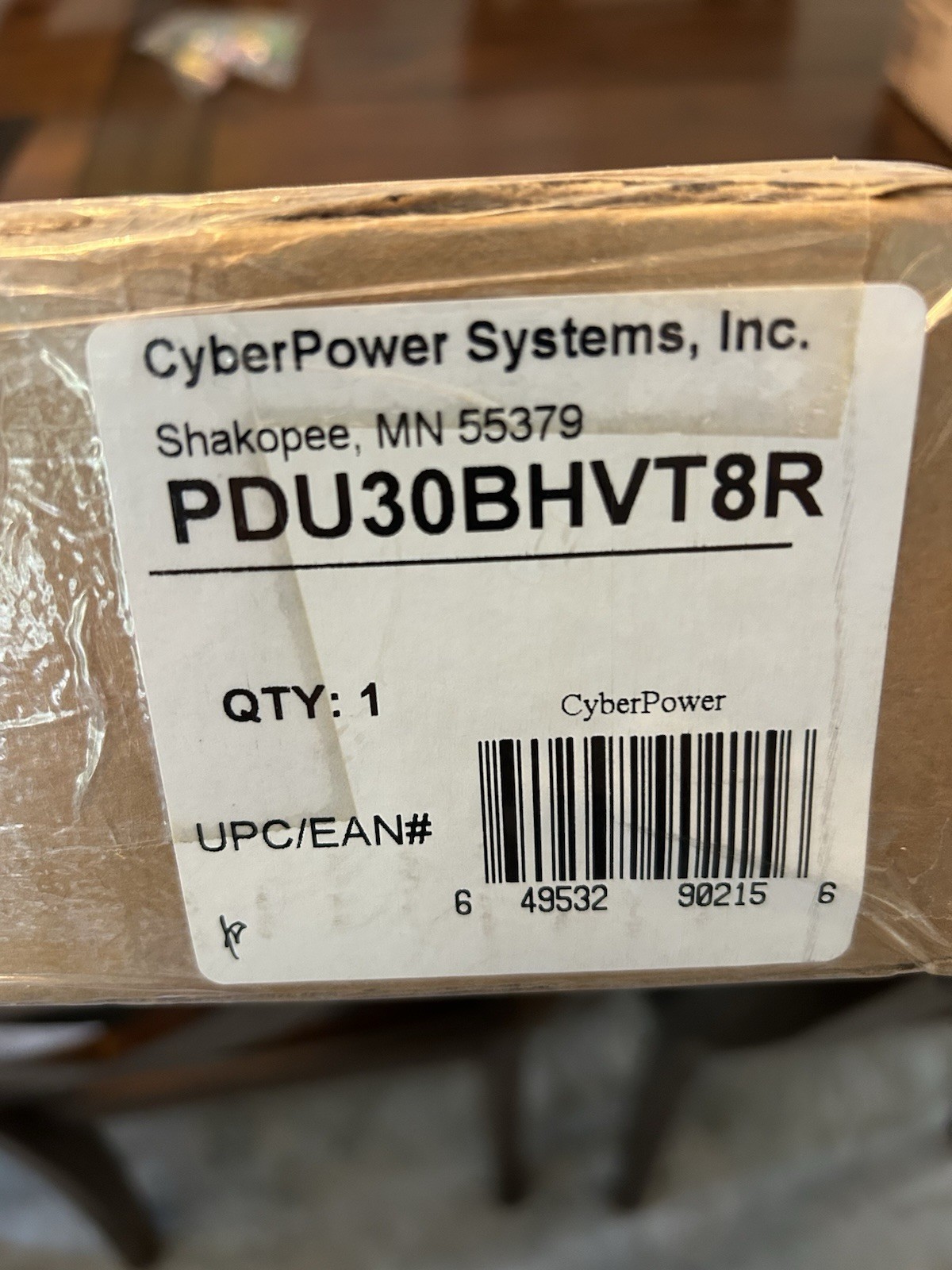 CyberPower PDU30BHVT8R 8-Outlet Rack PDU 30A 208/230V