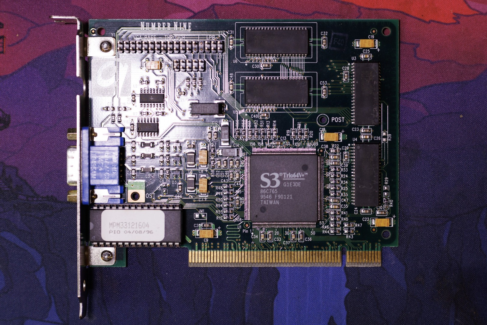 Number Nine S3 Trio64V+ PCI graphics card (untested)