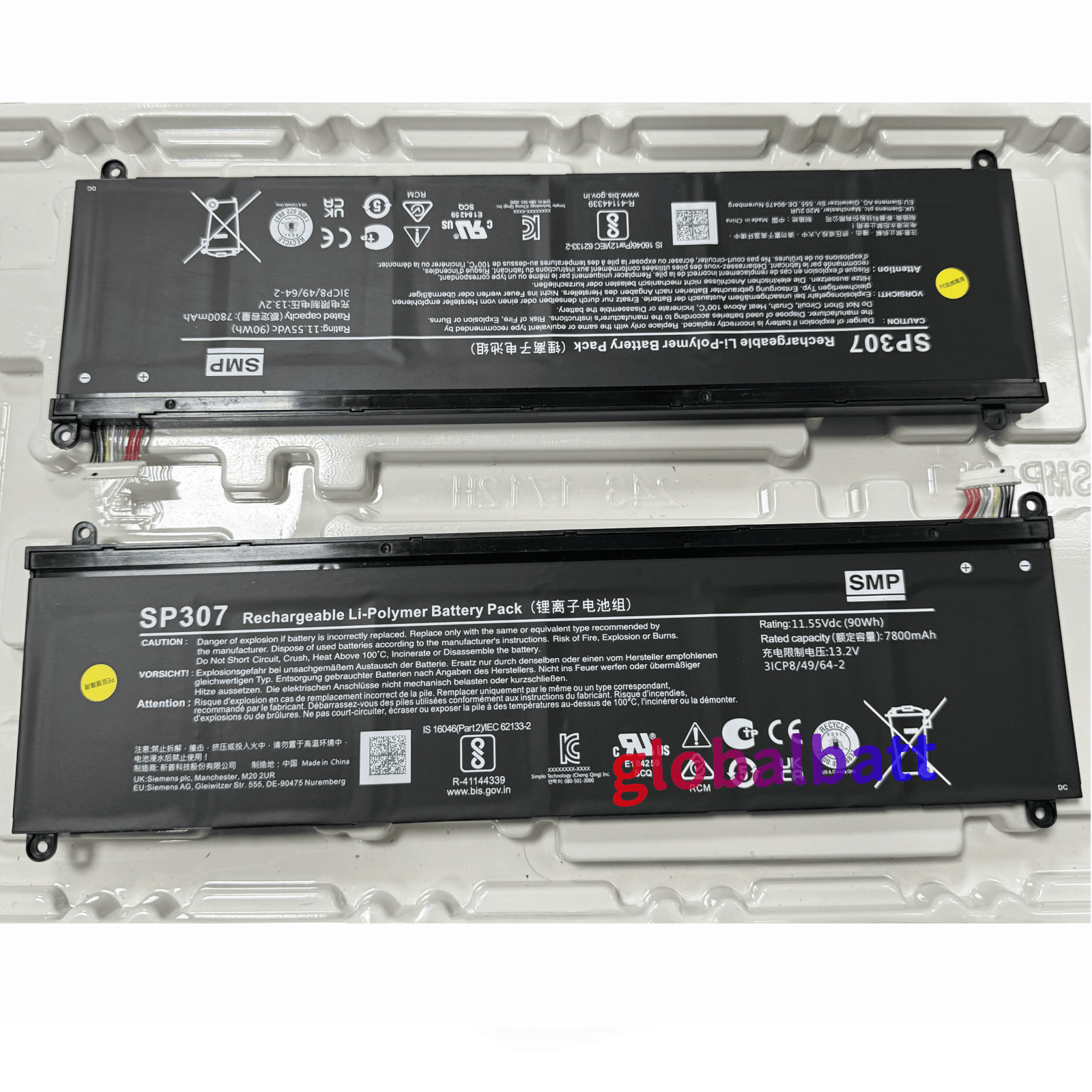 1*PC New Genuine 7800mAh SP307 Battery For Siemens Simatic Programmer CNC System