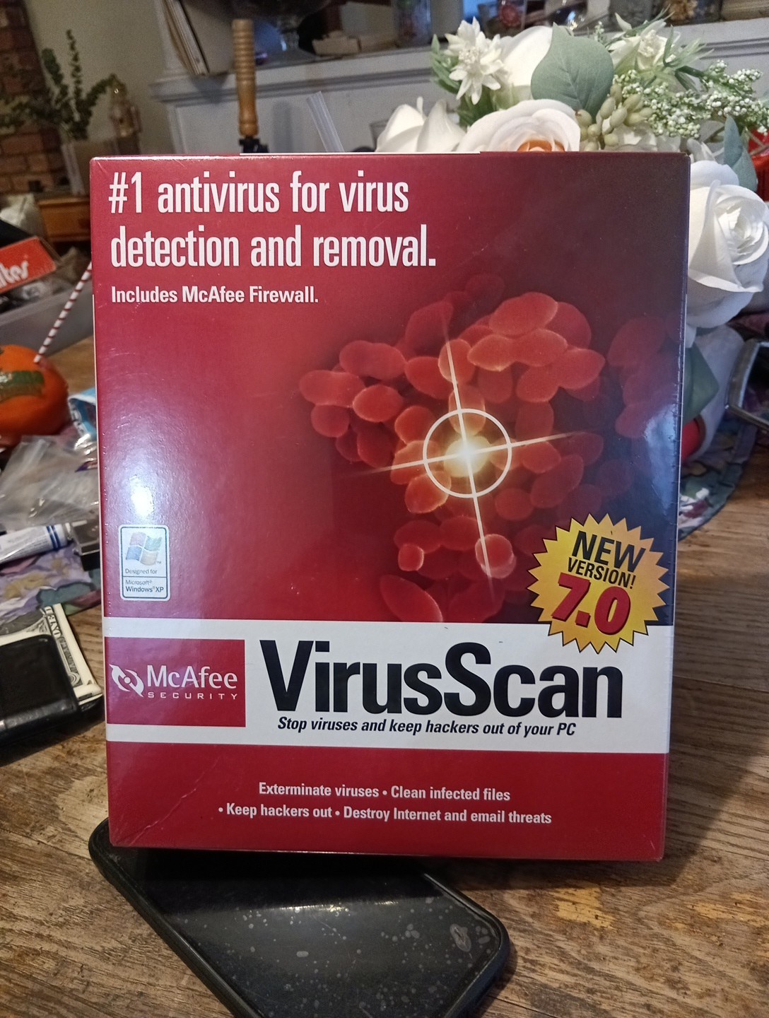 Vintage McAfee VirusScan for Win 95 / XP  CD-ROM Vers. 7.0 New Sealed