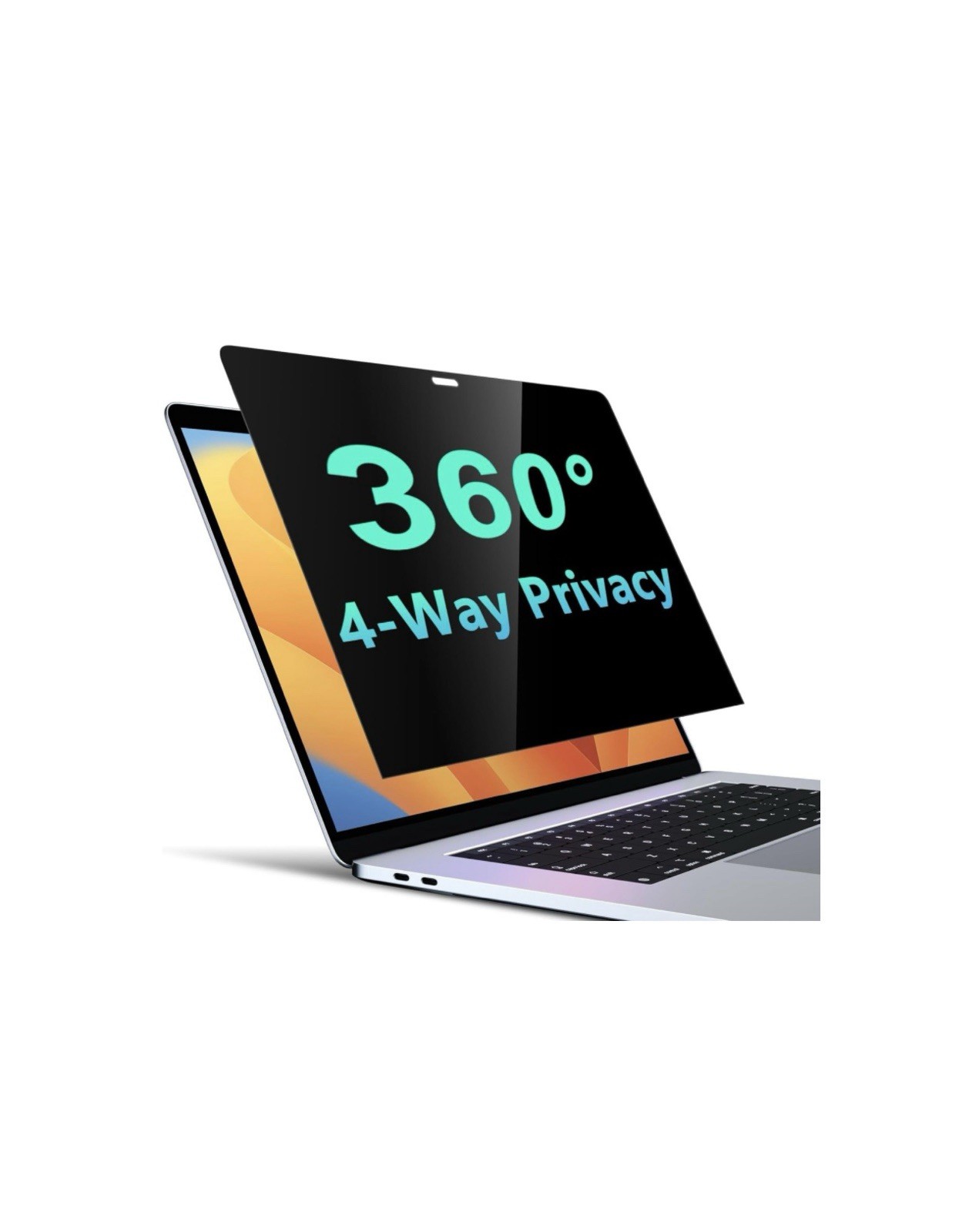 PYS 4-Way Privacy Screen for MacBook Pro 13 Inch (2016-2022, M1, M2) & MacBook