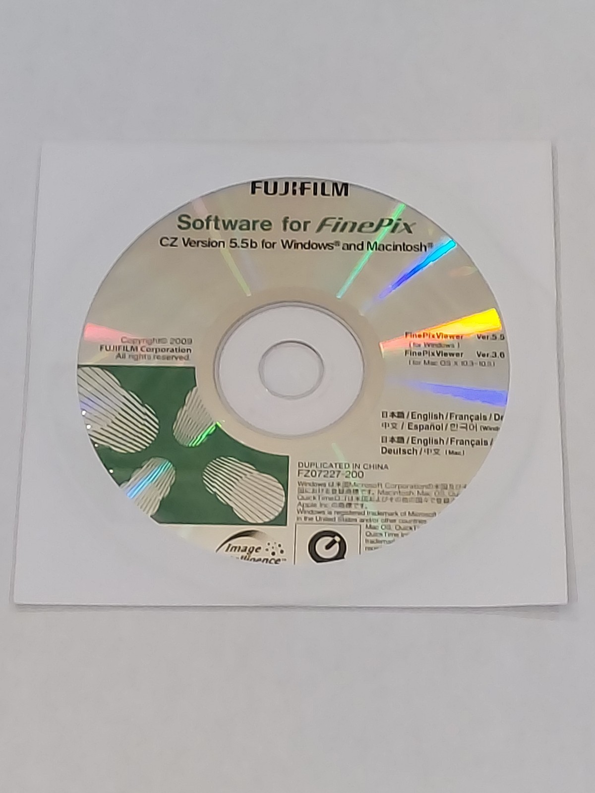 Fujifilm Software For Finepix CD CZ Version 5.5b For Windows And Mac