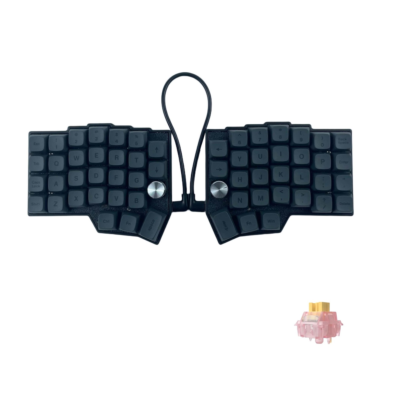SZRKBDㅤ 4×6 Corne Layout with knobs CORNE Wired Ergonomic Mechanical black
