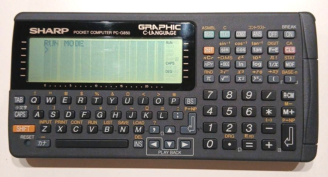 SHARP Pocket Computer PC-G850 Function Calculator Sold as-is Made in Japan