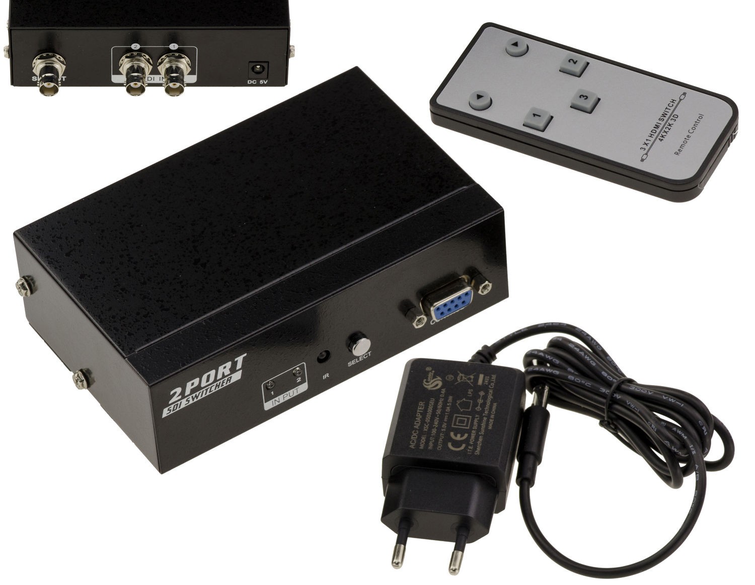 SDI Switch 2 Ports. Compatible With SD-SDI/HD-SDI And 3G-SDI 297MB/s