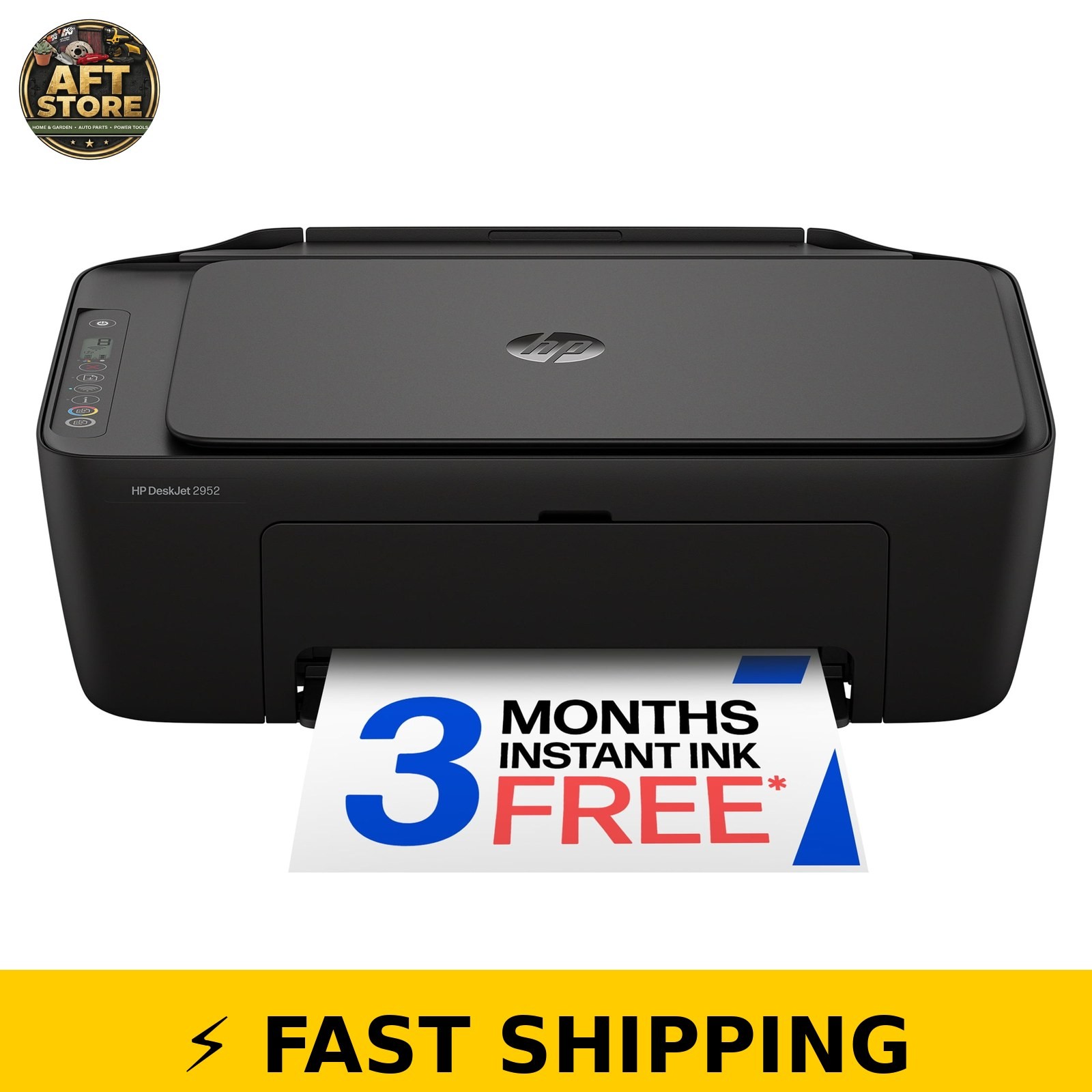 HP DeskJet 2952 Wireless All-in-One Color Inkjet Printer - Black