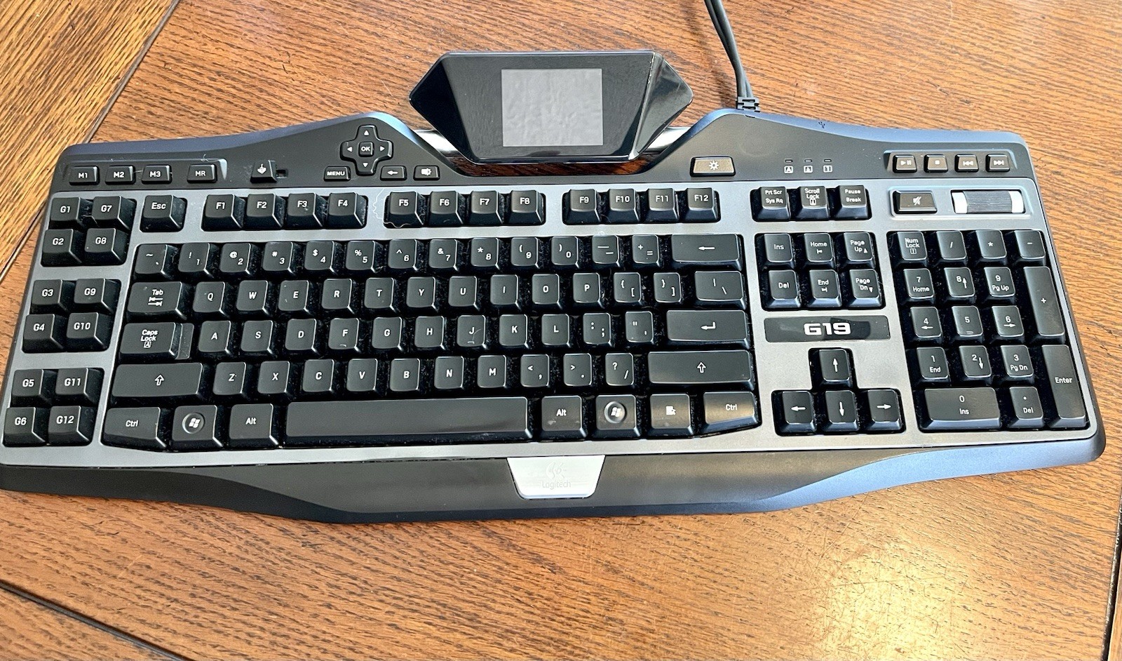 Logitech G19 Wired USB Gaming Keyboard LCD Programmable Keys Media Black