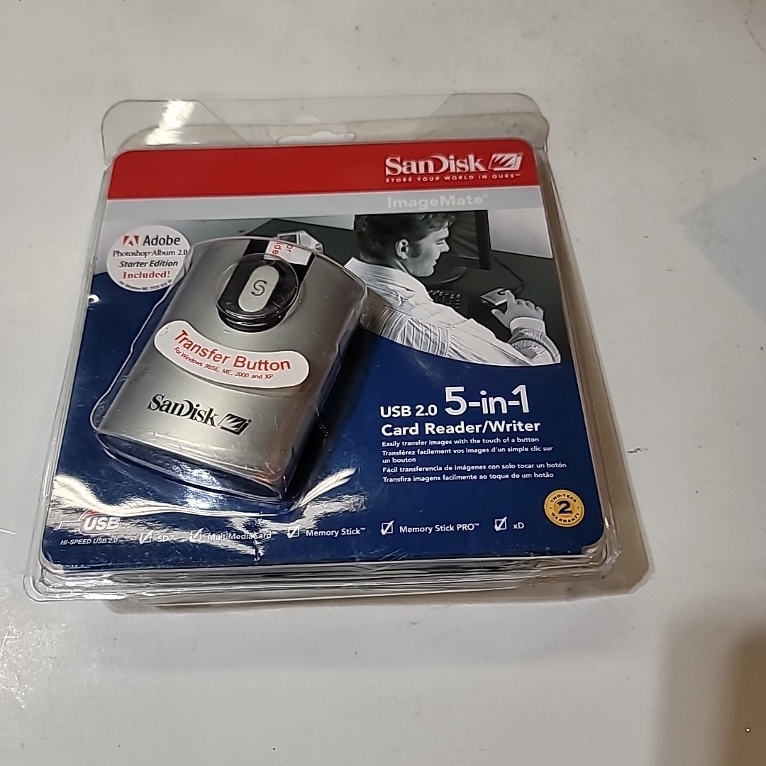 SanDisk ImageMate 5-in-1 Card Reader/Writer USB 2.0 SDDR-99-A15 New Sealed