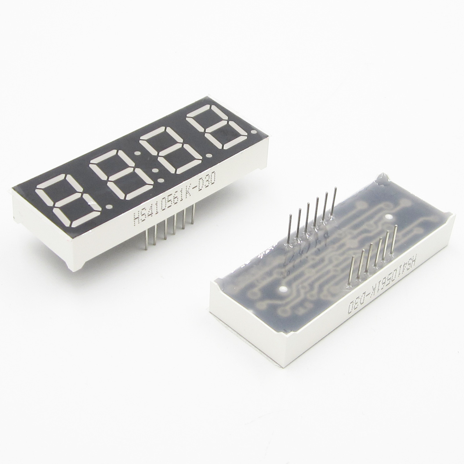 2PCS 0.56" 4 Digit Super Red LED Display Common Anode with Time Display 12 Pins