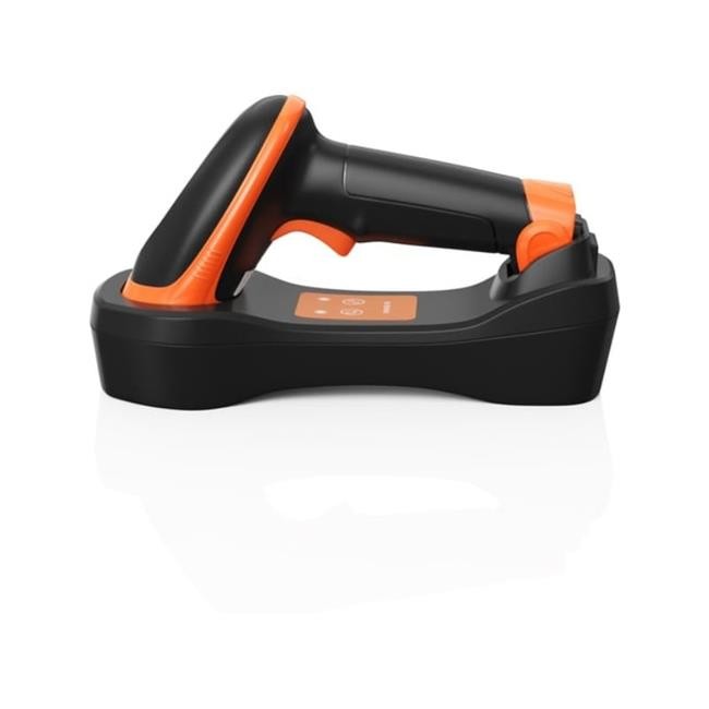 Ambir BR300-BL Wireless Barcode Scanner with 2.4Ghz USB Charging Station - Black
