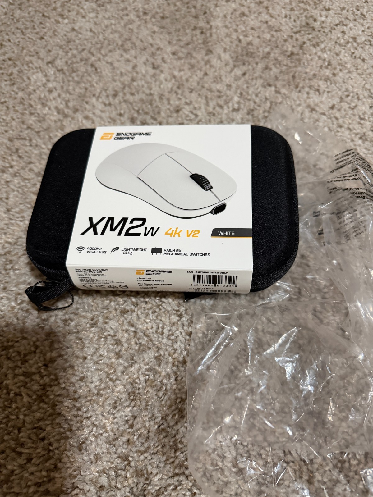 Endgame Gear XM2w 4k v2 Wireless Gaming Mouse - White