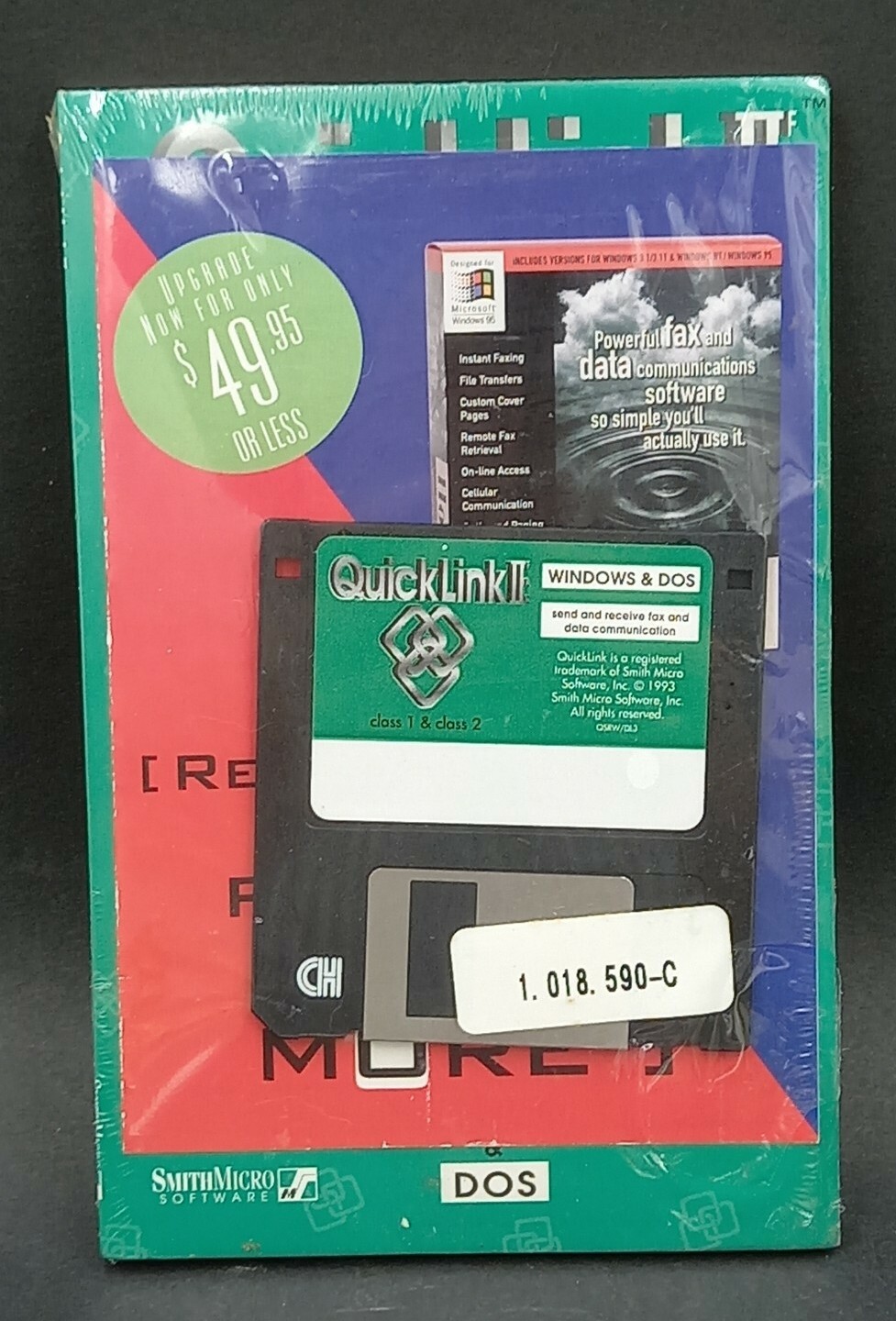 User's Manual /floppy disk QuickLink II Fax Windows and DOS Class 1 and 2 1993