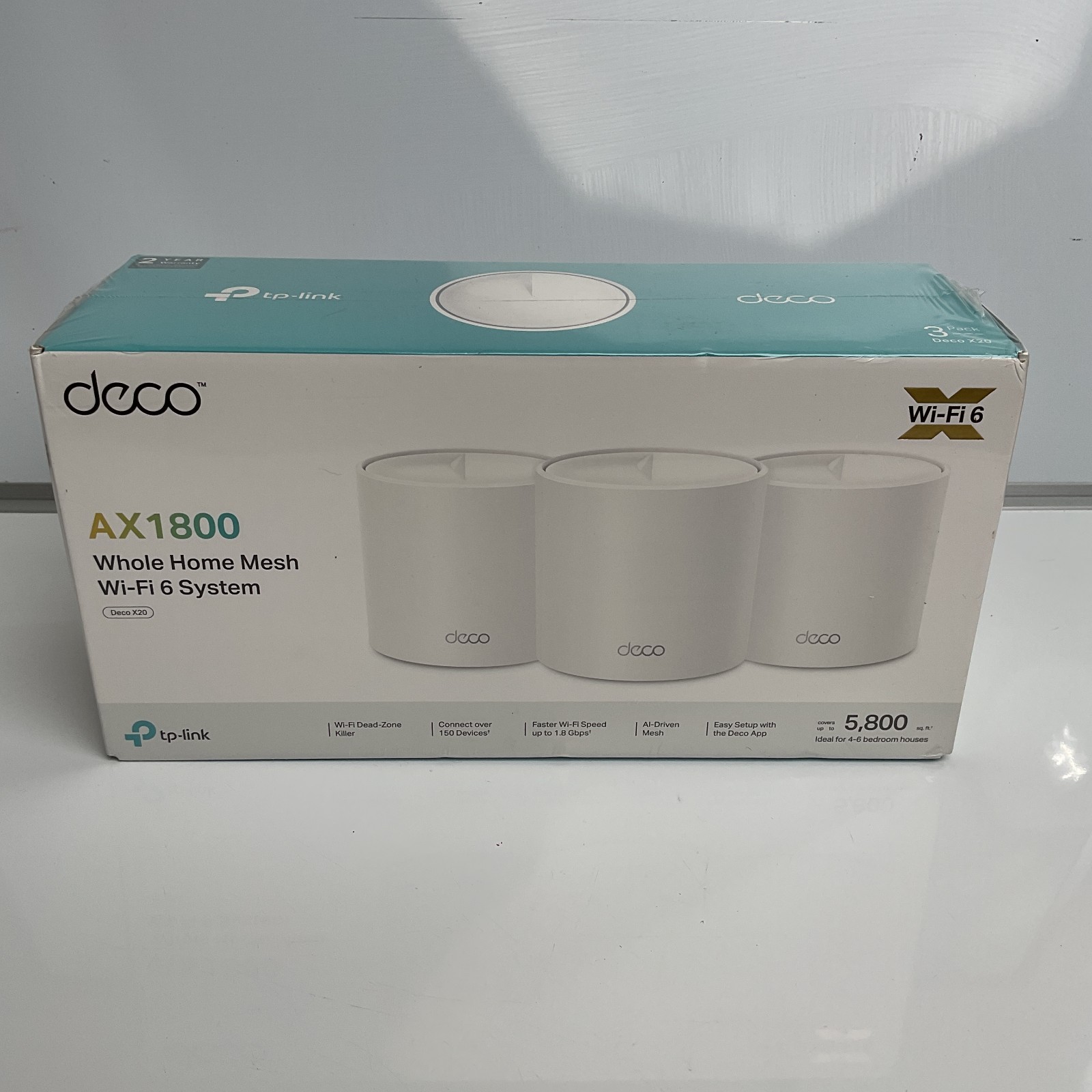 TP-Link Deco X20( 3-Pack) AX1800 Whole Home Mesh Wi-Fi 6 System New Sealed