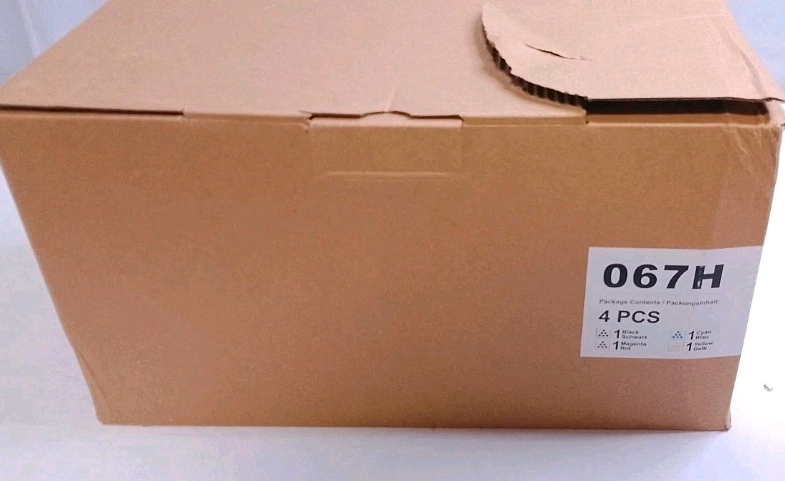4-Pack 067H High Yield Toner Compatible with Canon MF653Cdw LBP632Cdw (Open Box)