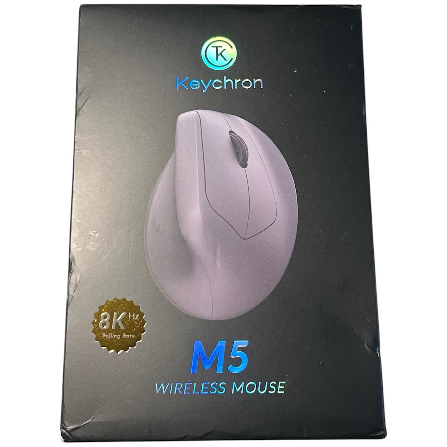 Keychron M5 Wireless Optical Mouse Ergonomic 30000 DPI 6-Button Black M5-A23 NEW