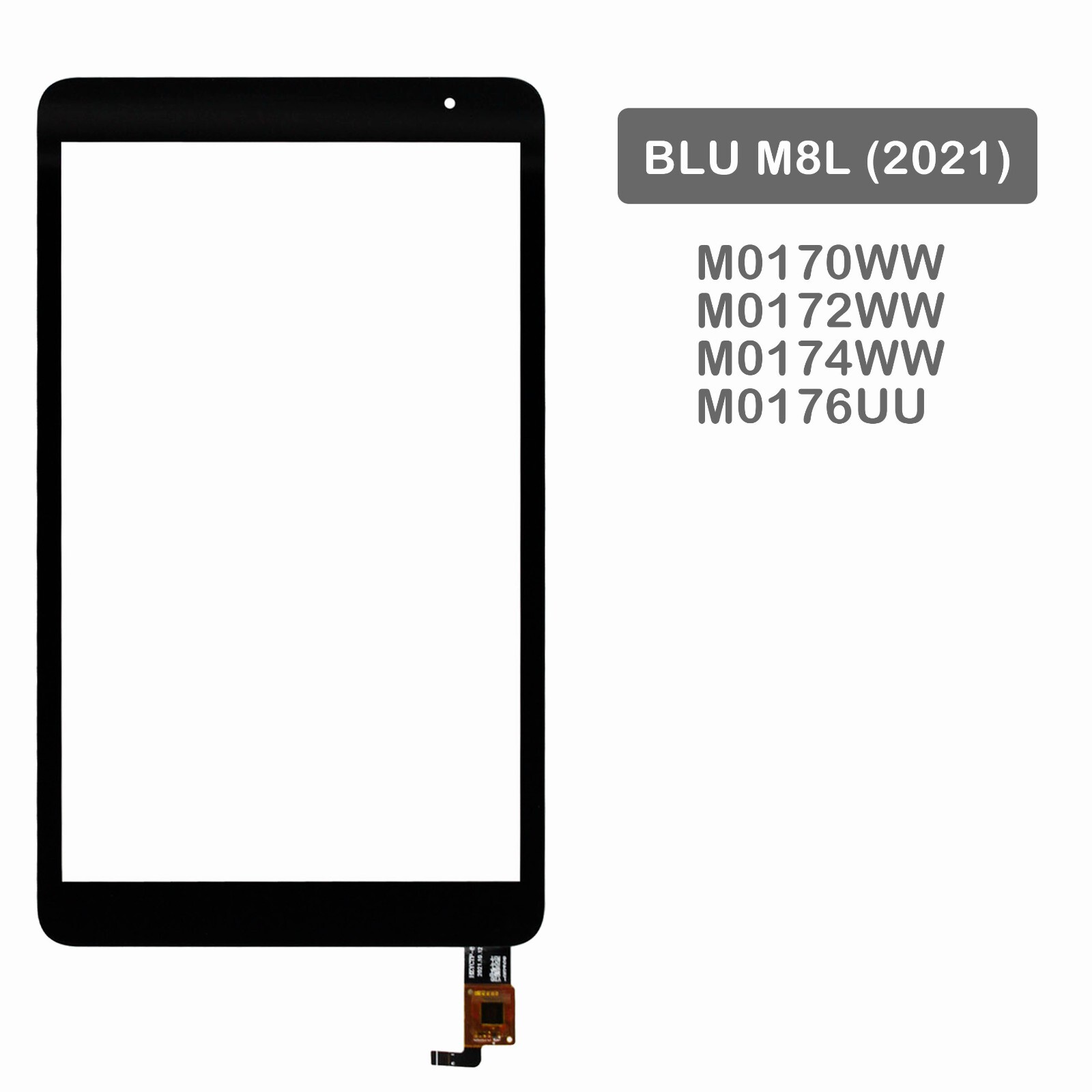 8" Touch Screen Digitizer Replace For BLU M8L 2021 / BLU M8L 2022 / BLU M8L PLUS