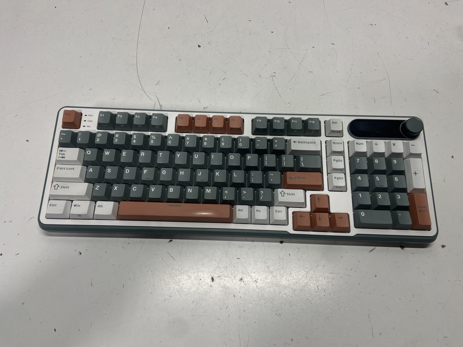 Royal Kludge RK-S98 Mechanical Keyboard 98% Layout Knob OLED Screen Tested