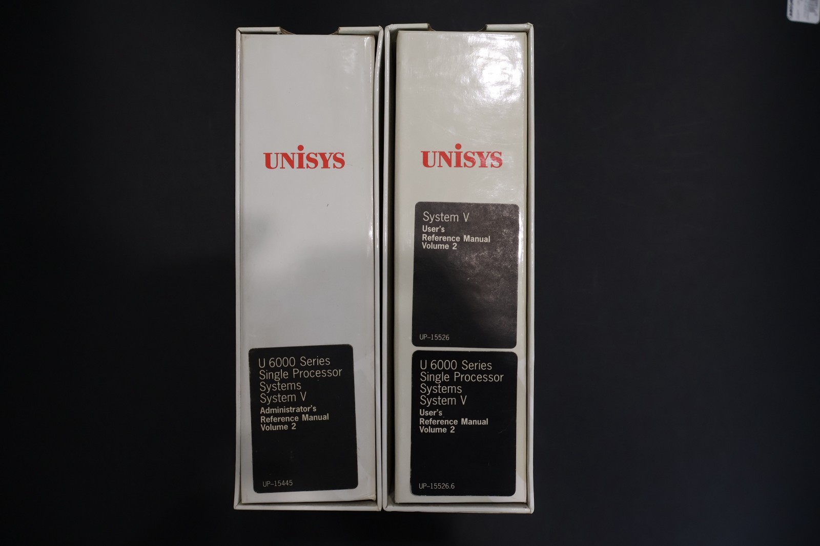 UNISYS U6000 Series System V Reference Manuals Vintage Binder Set