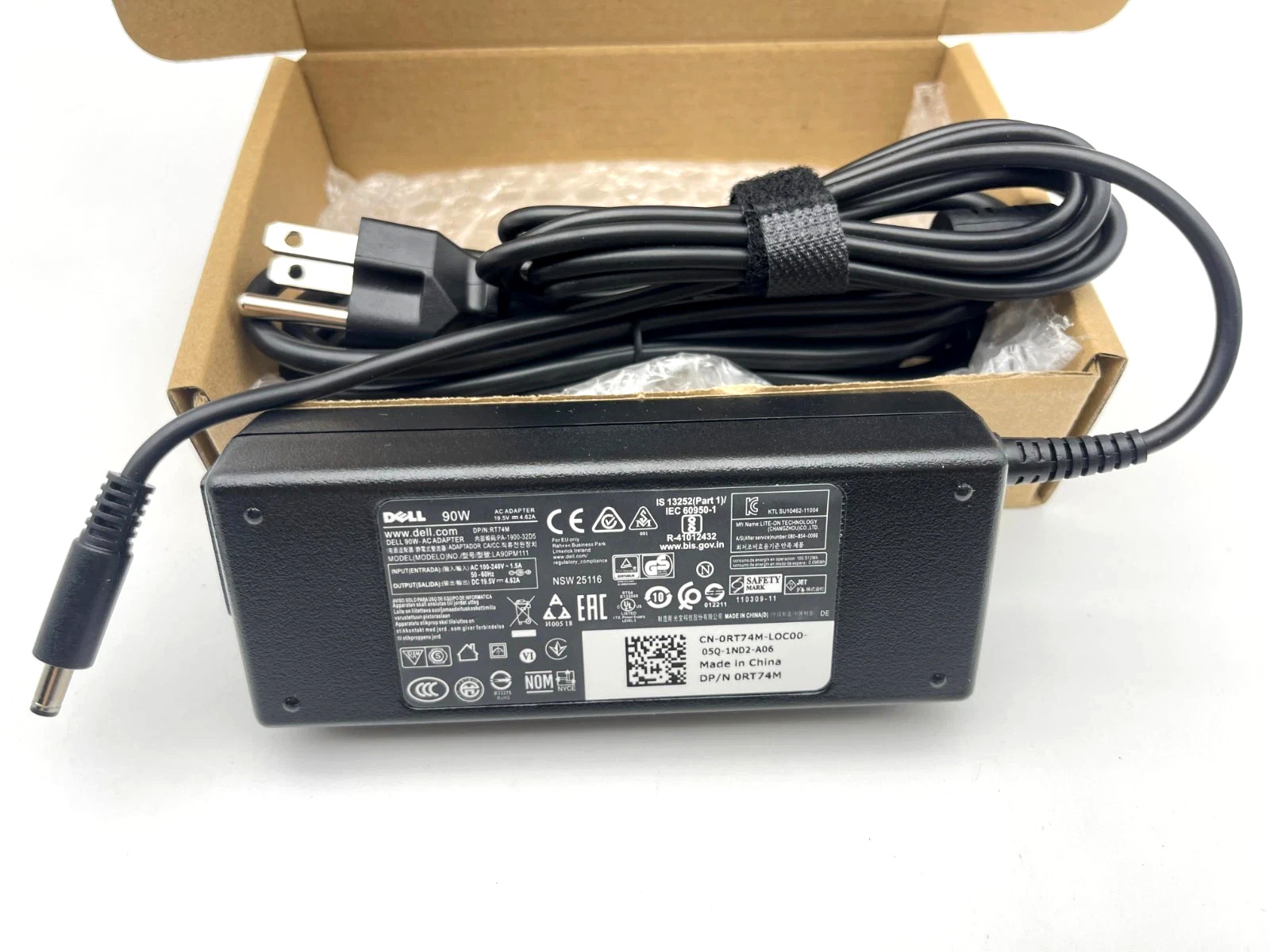Genuine 90W Power Charger For Dell RT74M 0RT74M VRJN1 0VRJN1 LA90PM111 4.5*3.0mm