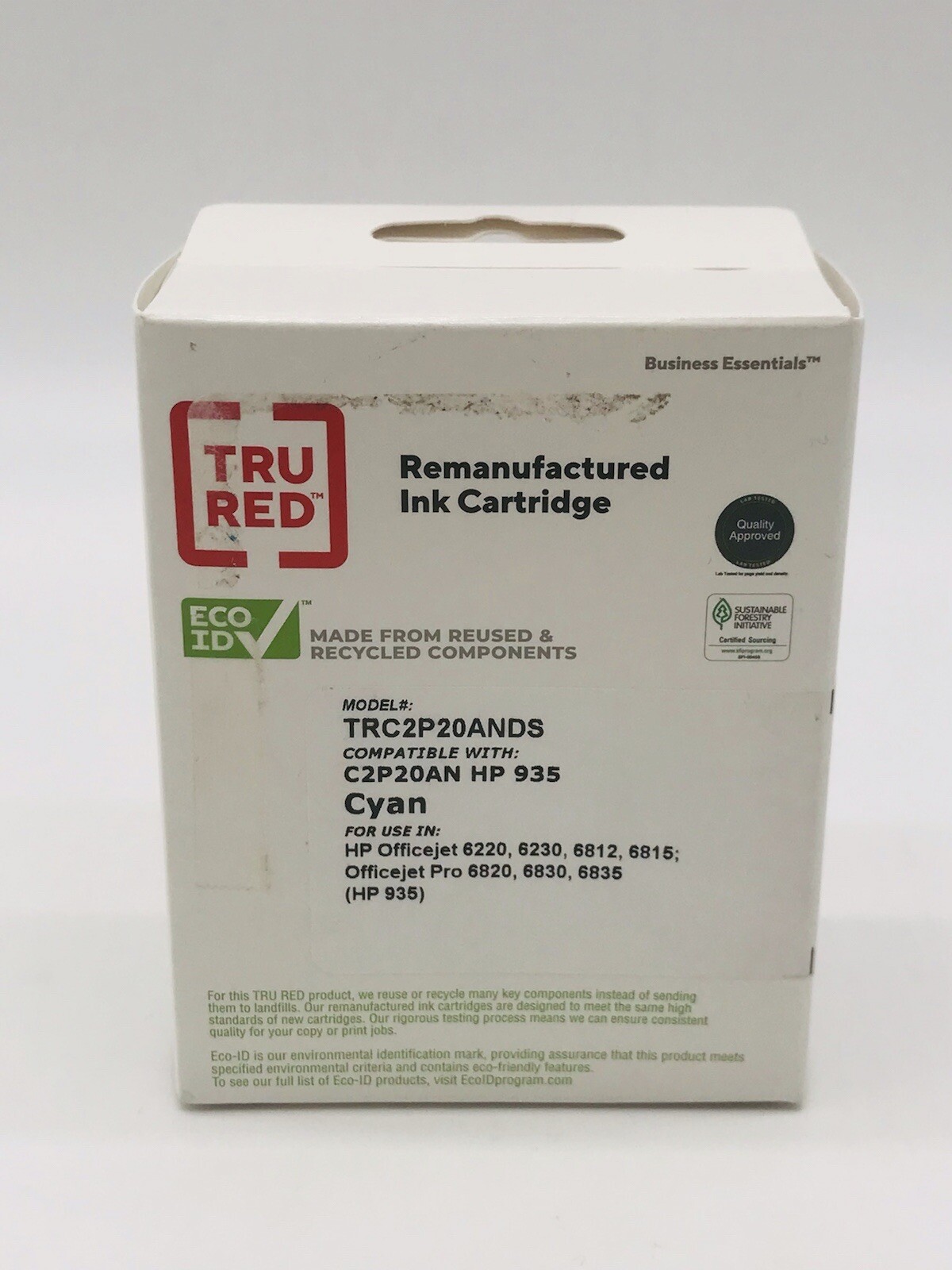 TRU RED Reman Cyan Standard Yield Ink Cartridge Replacement for HP 935 TRC2P20AN