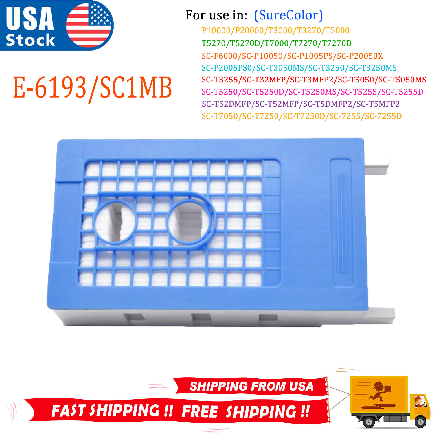 Maintenance Tank fit for Epson SureColor T Series T3270 T5270 T7270 f6070 T6193