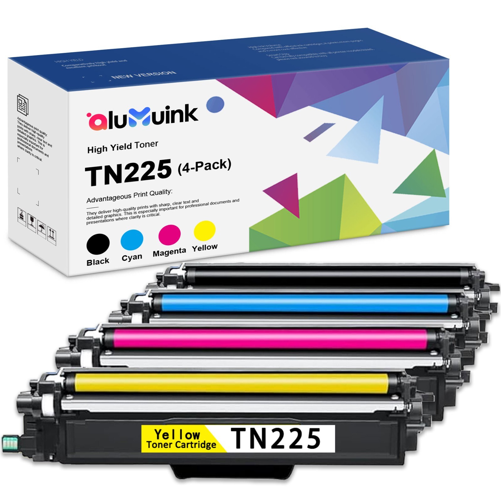 TN225 TN221 4PK Toner Replacement For Brother TN-225 TN-221 HL-3140CW HL-3150CDN