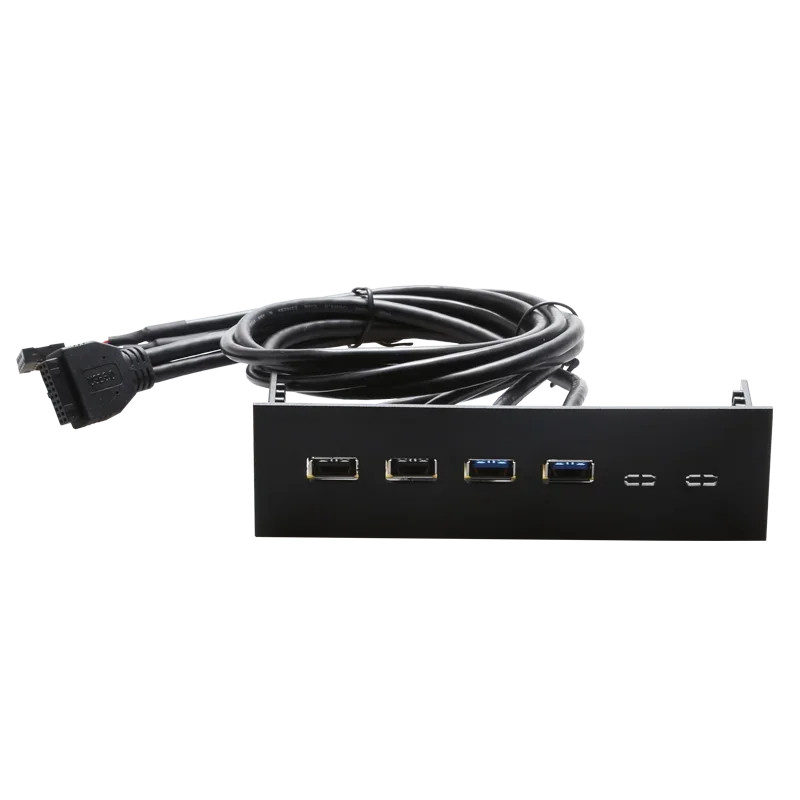 5.25 Inch Computer Front Panel with 2 Ports USB 3.0 2 Ports USB 2.0 Function PC