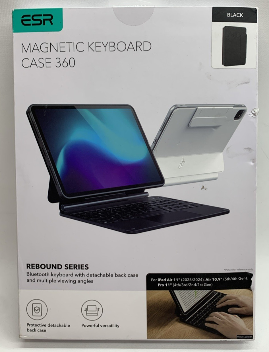 ESR Magnetic Keyboard Case 360 Rebound Series For iPad Air 11 Air 10.9, Pro 11