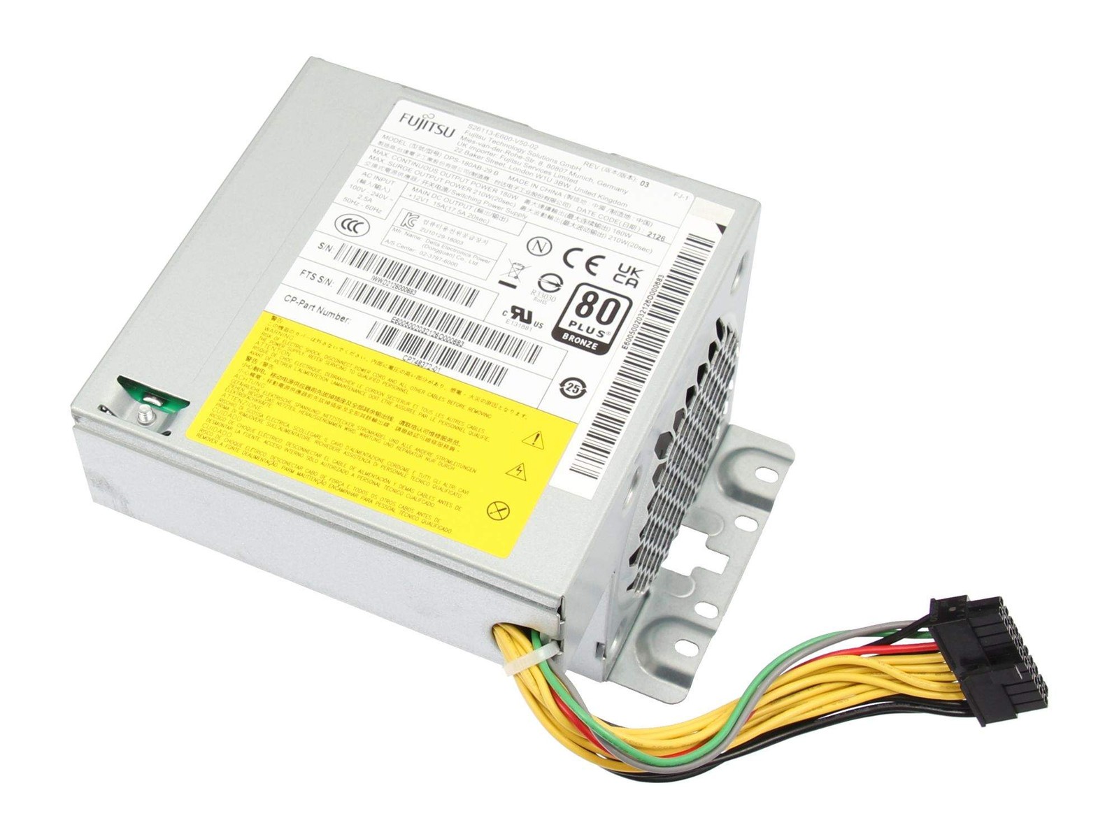 Fujitsu DPS-180AB-29 B Desktop PC Power Supply PC/Server 80 PLUS Bronze ~D~
