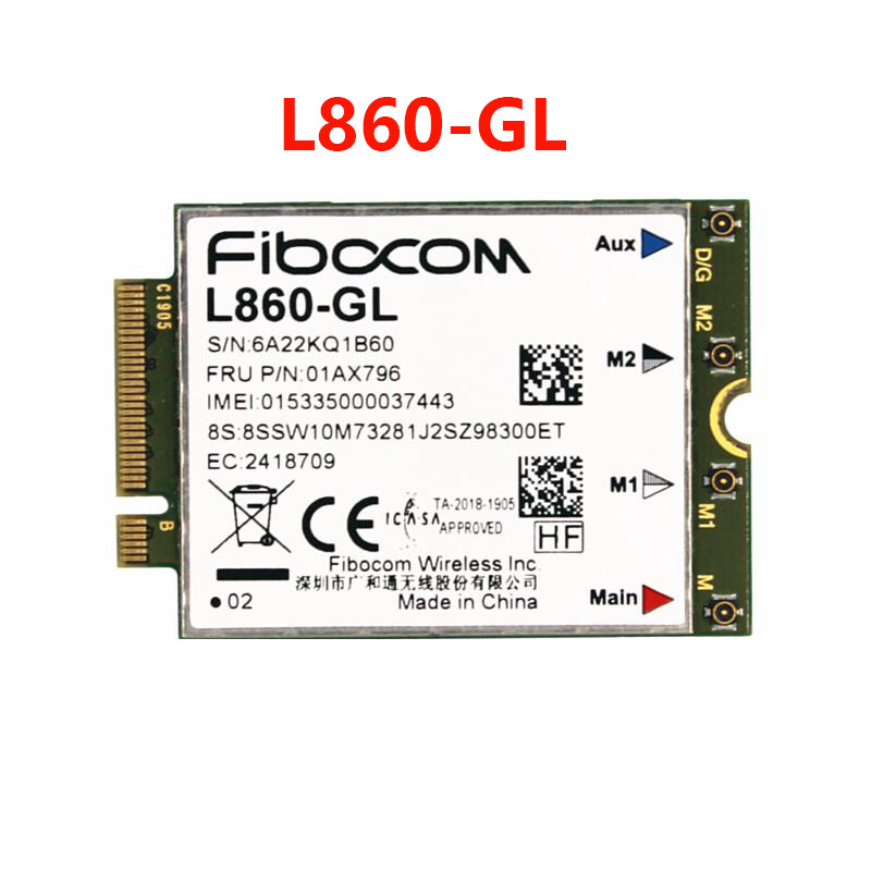 Fibocom L860-GL WWAN Card For Thinkpad X1 carbon 7th 8th X1 Yoga 4th 5th 01AX796