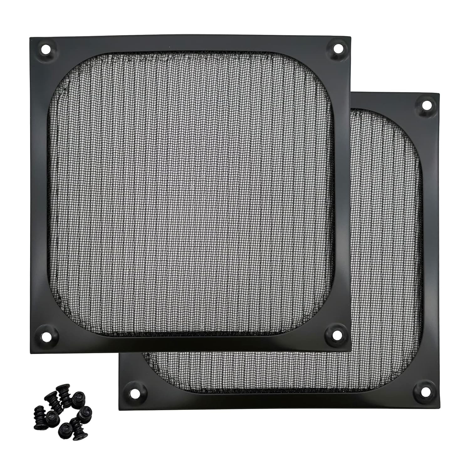 140mm Desktop Computer Case Fan Dust Filter Grills Dustproof Case Cover with Scr