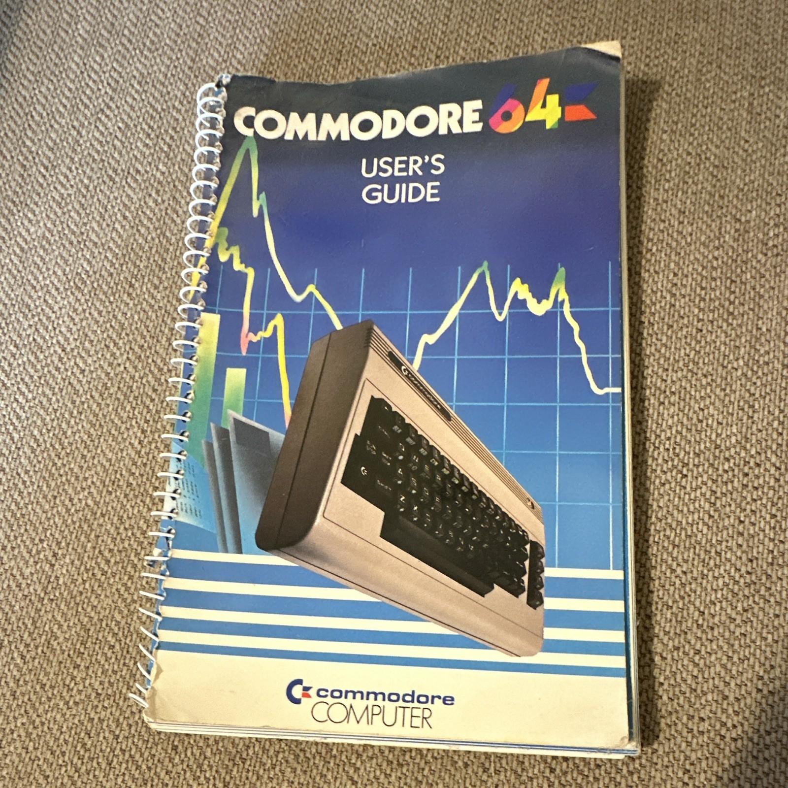 Commodore 64 User’s Guide User Manual Spiral Bound Vintage Manual