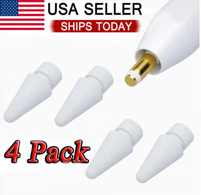 4 Packs Tips Replacement for Apple Pencil 1st Gen 2nd Gen Pen iPad Pro
