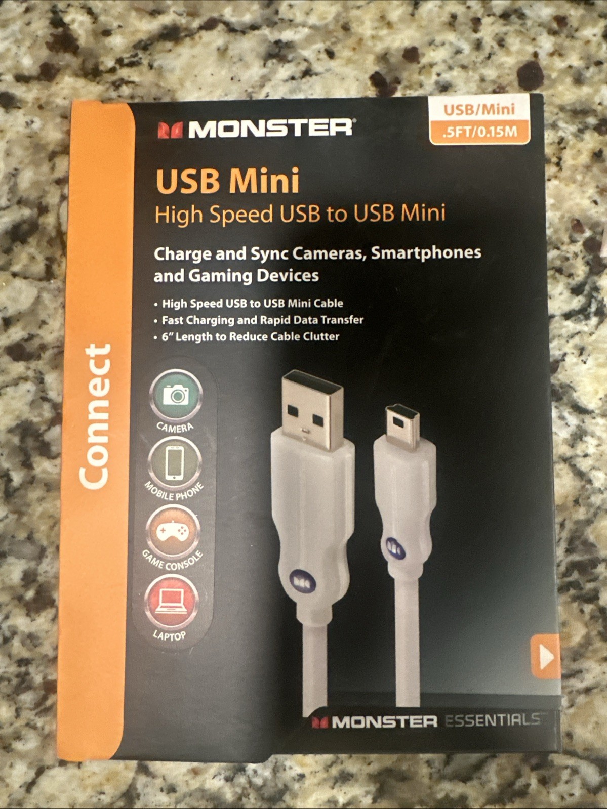 Monster USB Mini High speed USB To usb Mini For Cameras, Smartphones And Gaming
