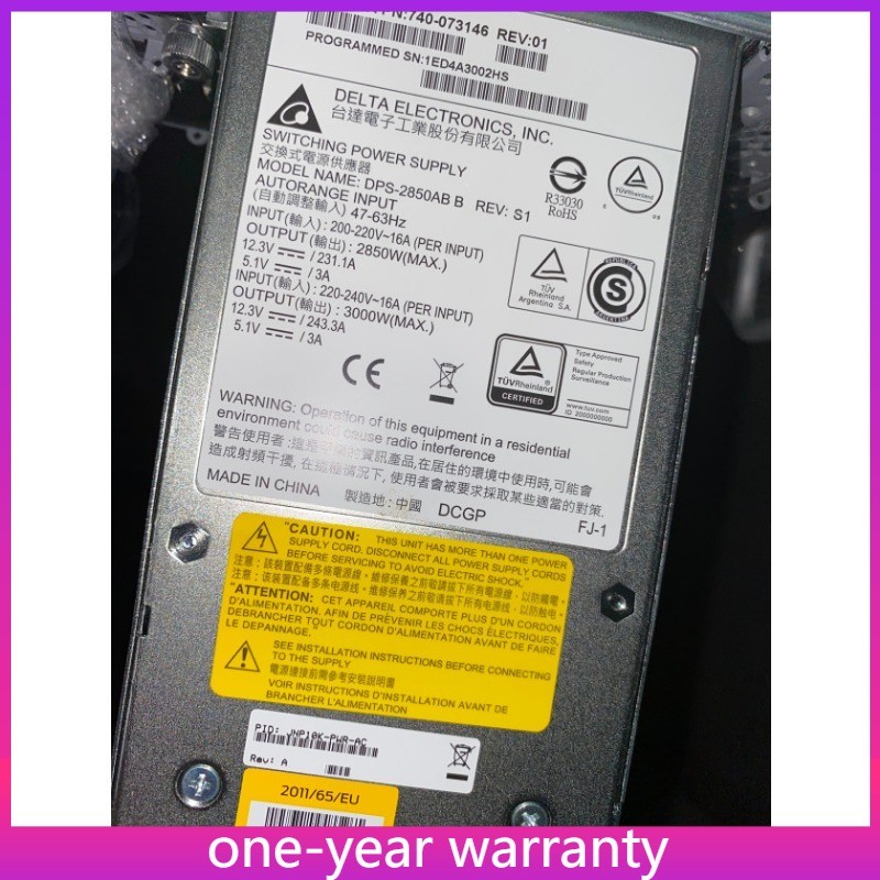Used Juniper JNP10K-PWR-AC DPS-2850AB JNP 2700W Power Supply 740-073146