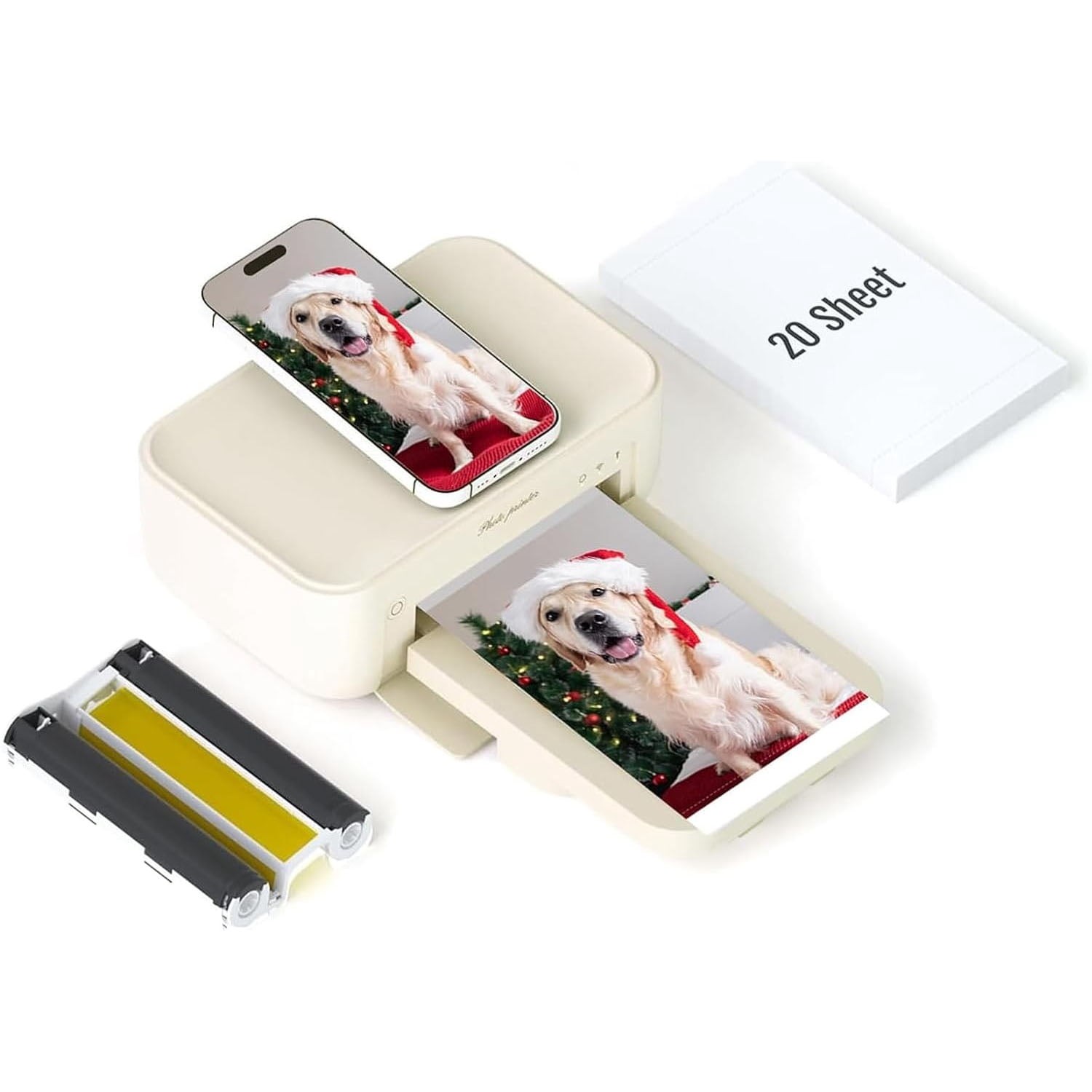 HPRT CP4100 Thermal Dye Sublimation Photo Printer, 4x6, Wi-Fi Wireless, AR Video