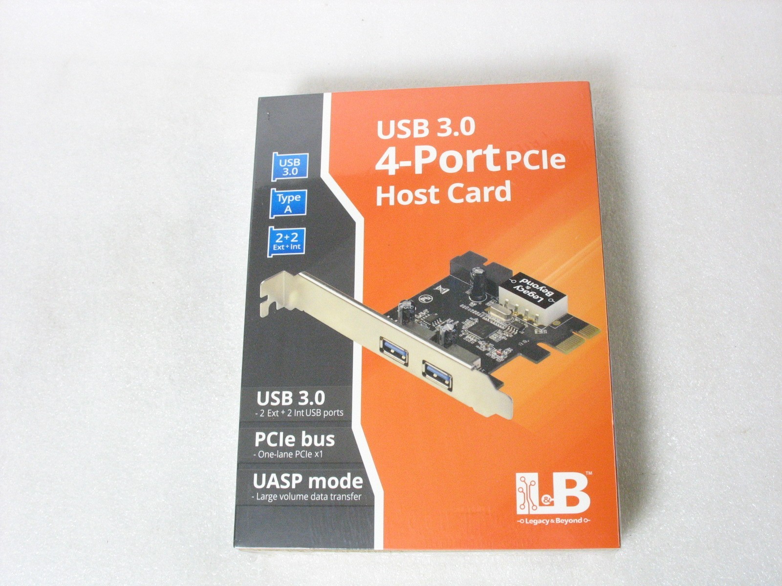 SIIG USB 3.0 4-Port 2-Ext plus19-pin header PCIe Host Card LB-US0214-S1
