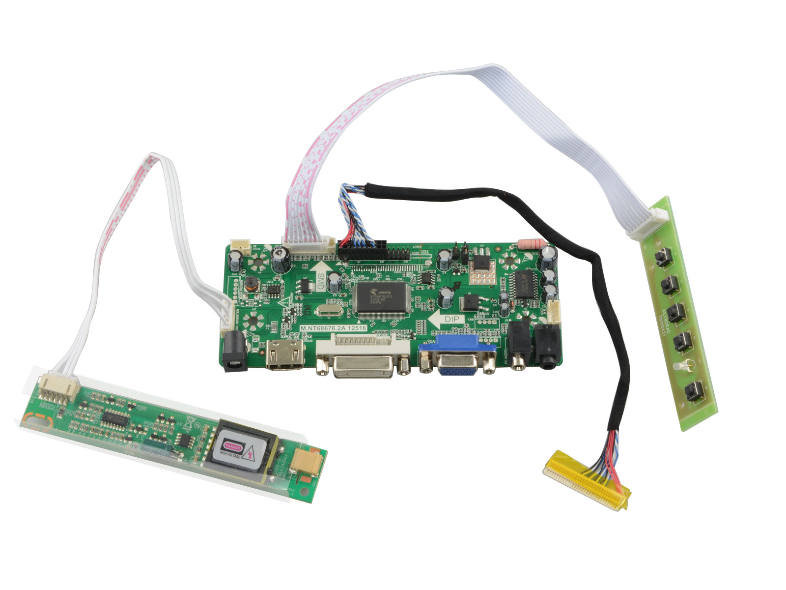 HDMI DVI VGA Audio LCD LVDS Controller Board DIY Kit for Laptop LCD LED Screen