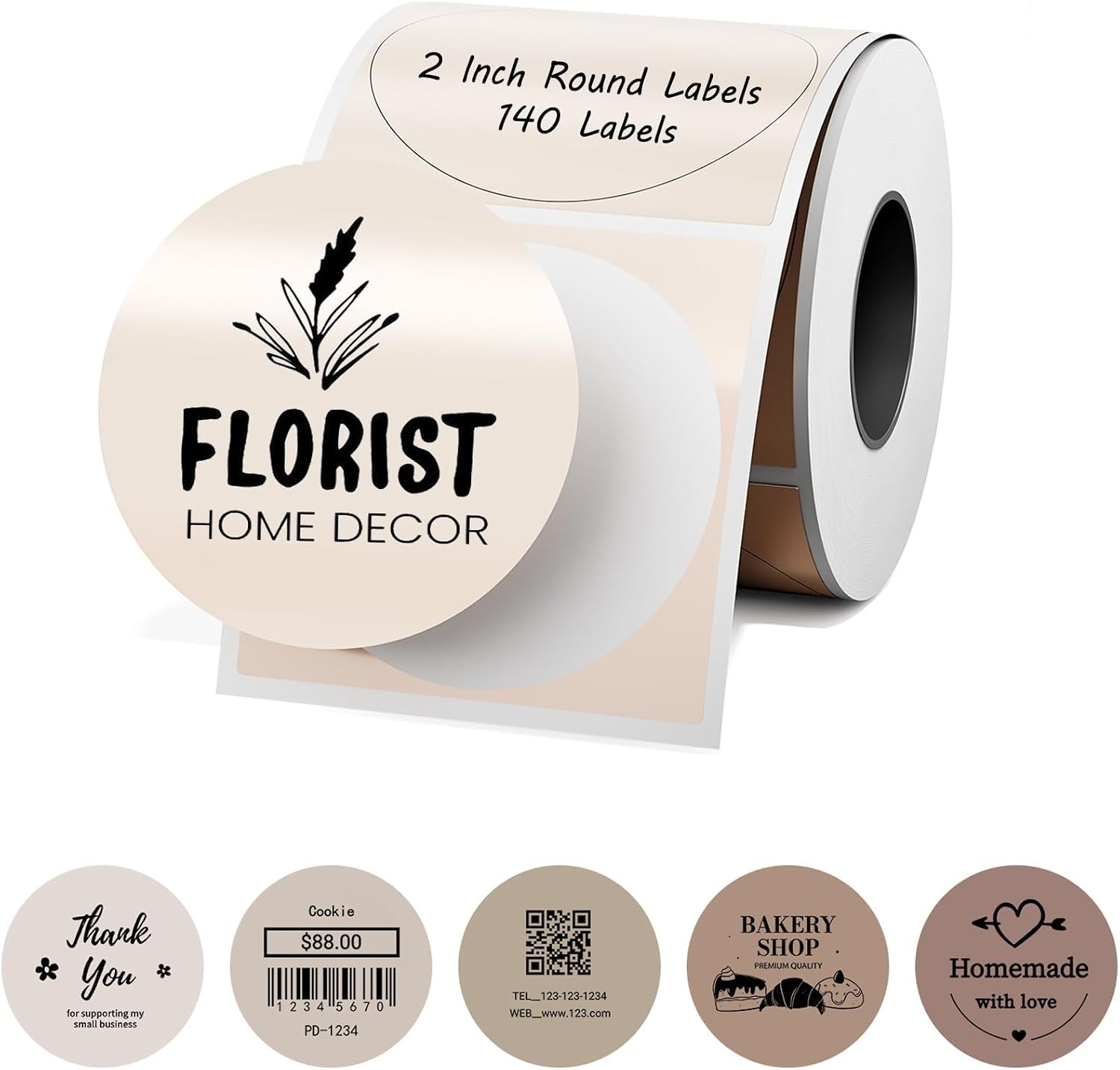 M110 Labels- 2 Inch Color Round Label with 140 Pcs for for M110/M100/M220/M250