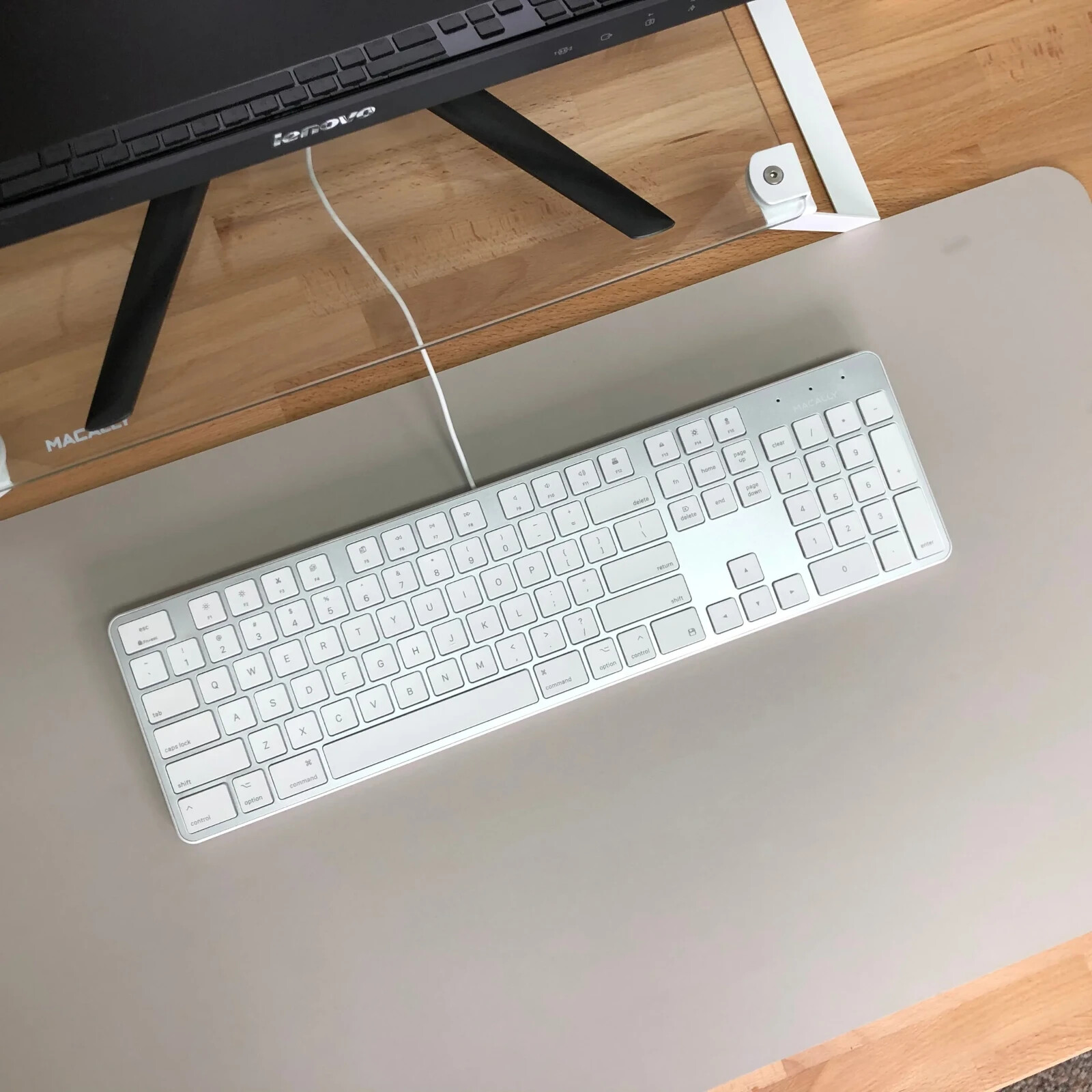 Macally Slim USB Keyboard For Mac (Aluminum)