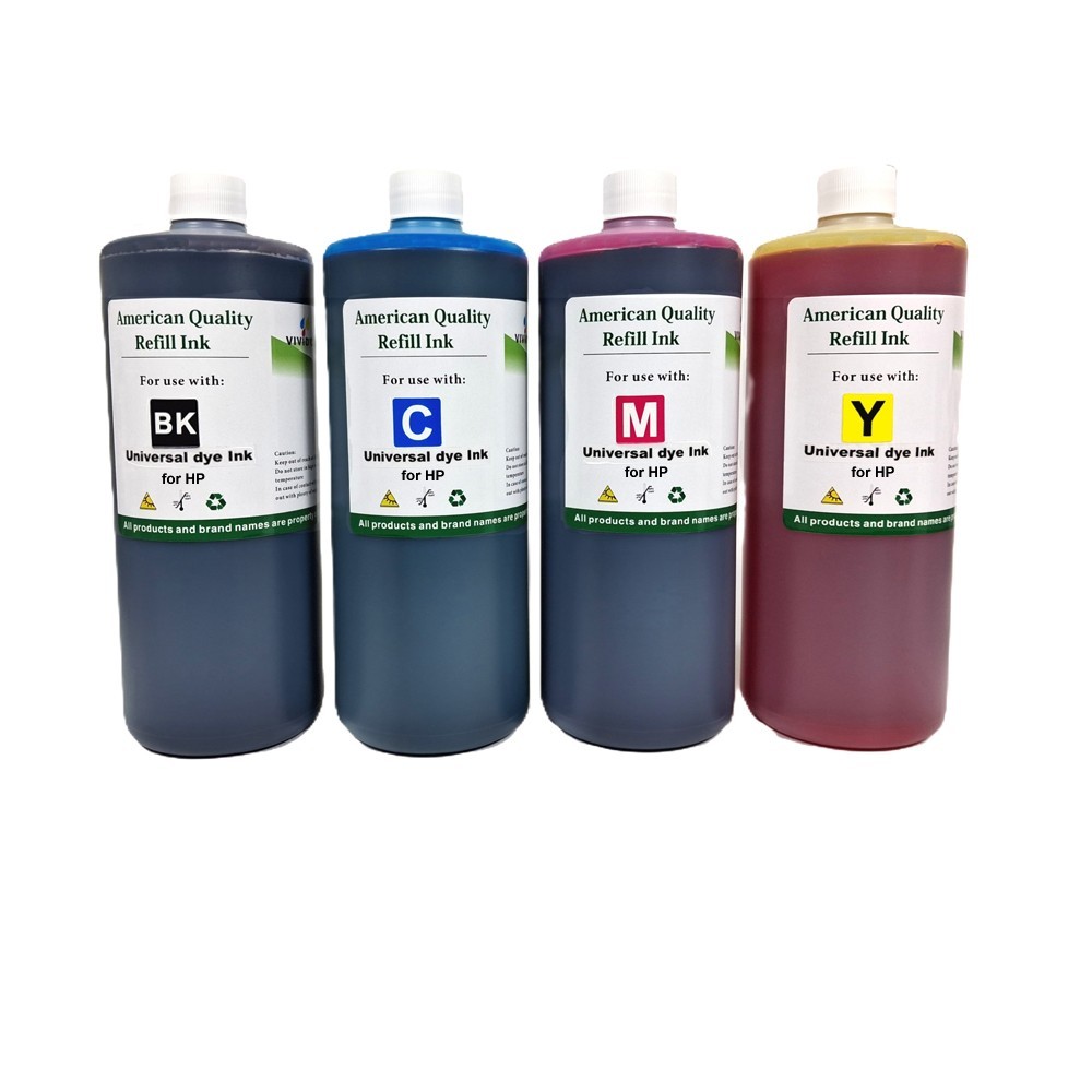 4x1000ml Ink Refill kit Bottles BKCMY For HP  902 903 910 920 Premium Refill Ink