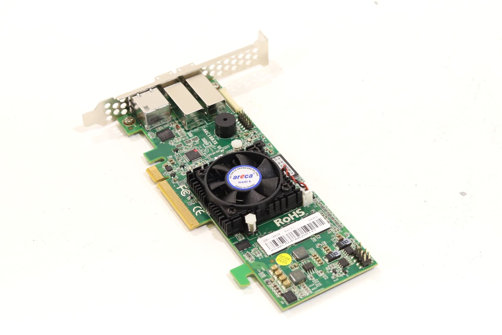 Areca 12Gb/s Dual-Core PCIe SAS/SATA RAID Controller Card P/N: ARC-1883X Tested